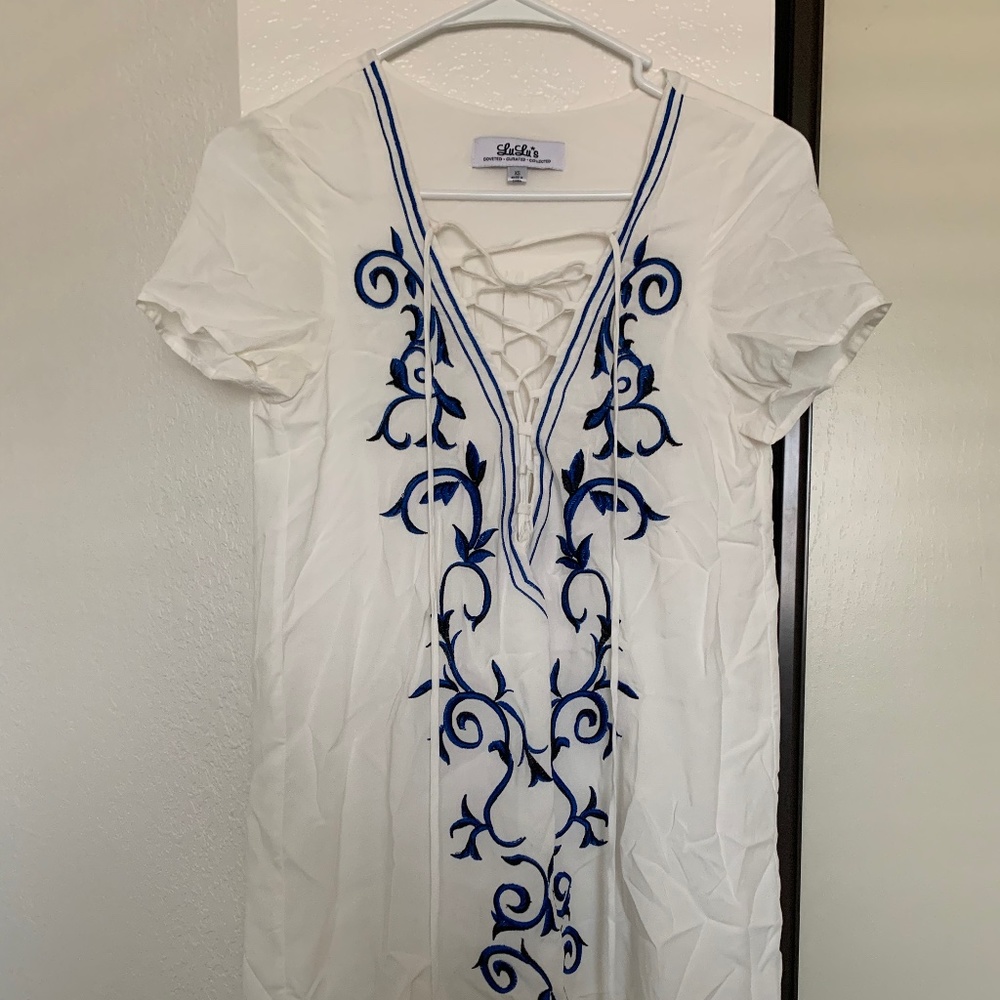 Lulu's Greece t-shirt dress